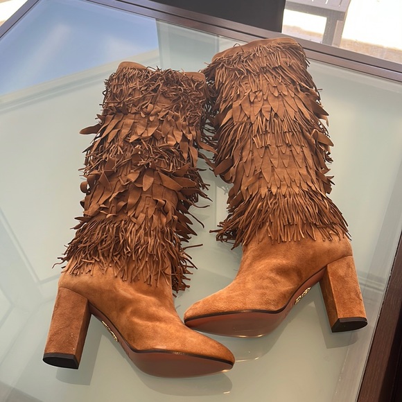 Aquazzura Shoes - Woman’s aquazzura boots, brown size 40